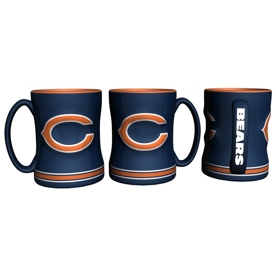 NCAA Arizona Wildcats 14 Oz Relief Coffee Mug Set (set Of 2