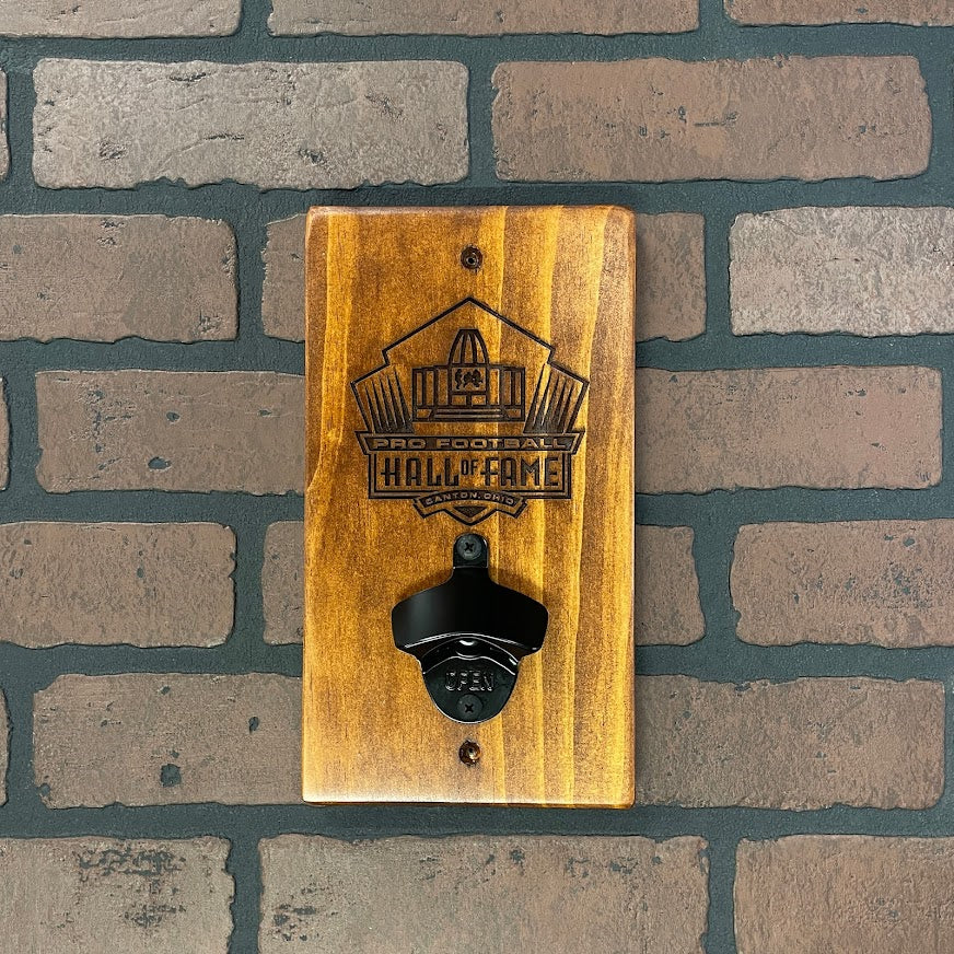 Hall of Fame Wood Bottle Opener Wall Sign