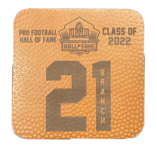 Cliff Branch Leather Player Coaster