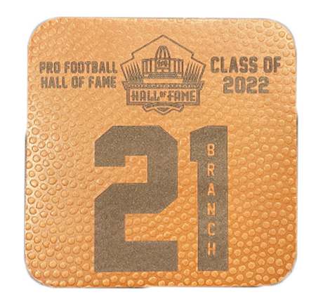 Cliff Branch Leather Player Coaster