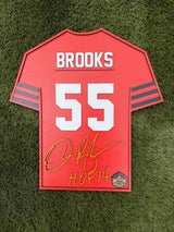 Derrick Brooks Wood Jersey 3D Sign