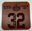 Jim Brown Leather Player Coaster