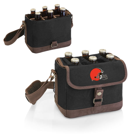 Browns Beer Caddy Cooler Tote with Opener by Picnic Time