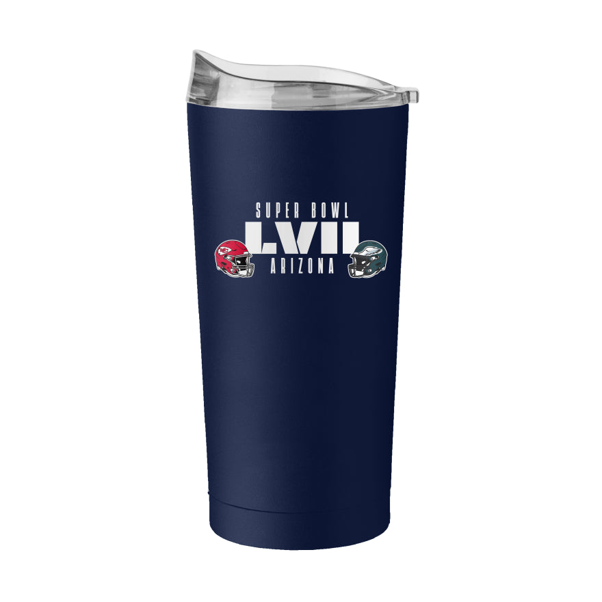 Chiefs vs. Eagles Dueling Super Bowl LVII Stainless Tumbler