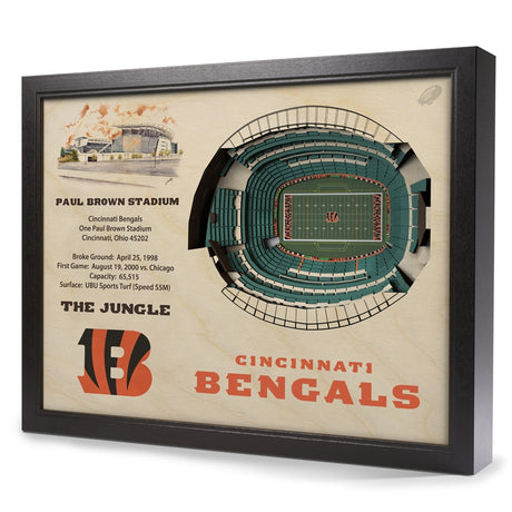 Bengals StadiumView Wall Art 3-D Replica Stadium