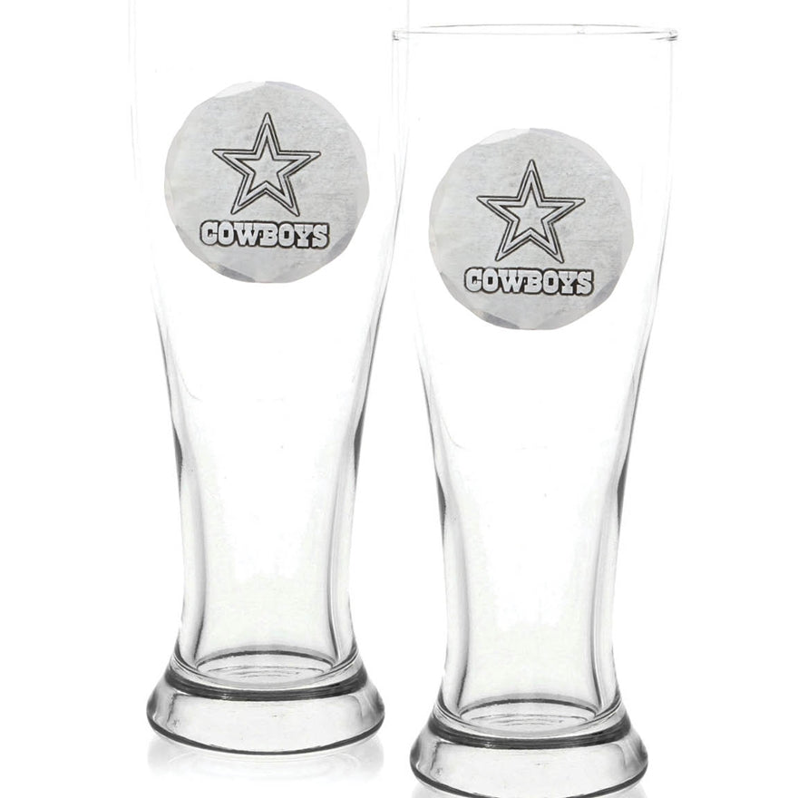 Dallas Cowboys 2-Piece Pilsner Set with Collectible Box