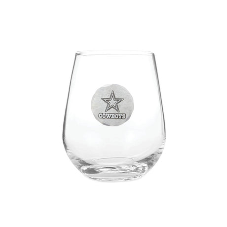 Dallas Cowboys 2-Piece Stemless Wine Glass Set with Collectible Box