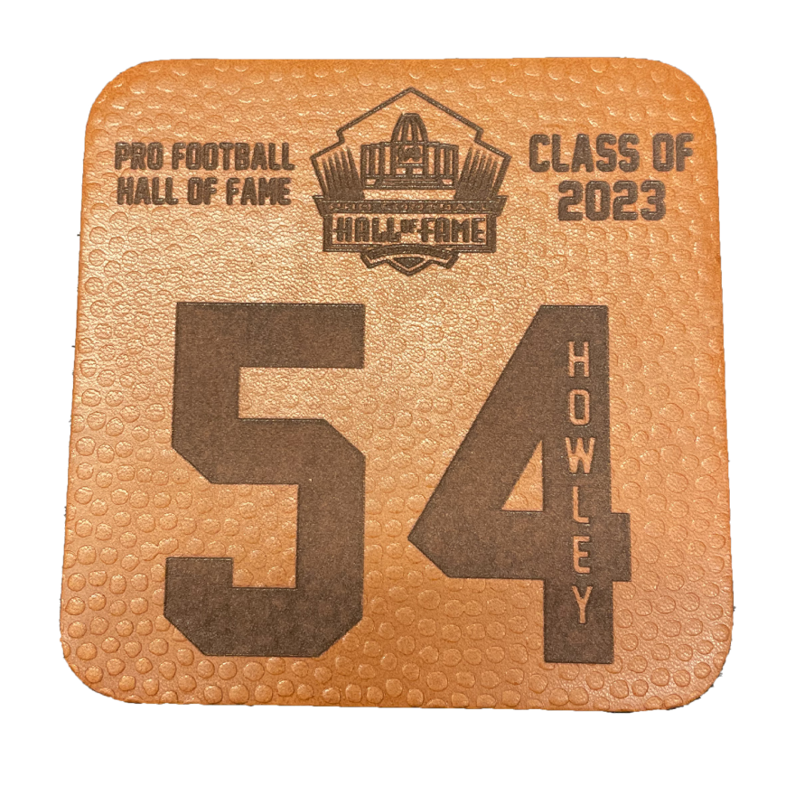 Chuck Howley Class of 2023 Leather Player Coaster