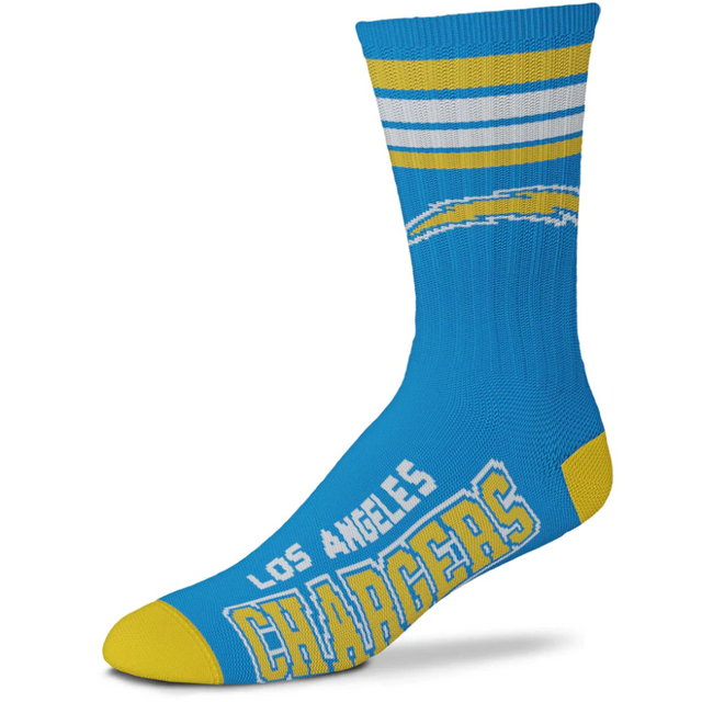 Chargers 4 Stripe Deuce Sock