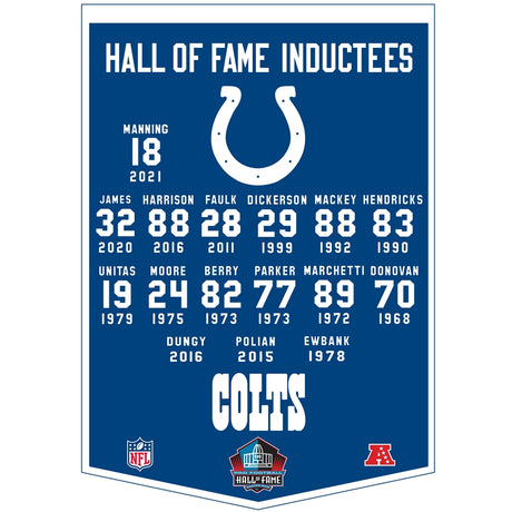 Colts Enshrinee Banner 2021