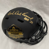 Dick Vermeil Class of 2022 Autographed Hall of Fame Black Mini Helmet With HOF Inscription