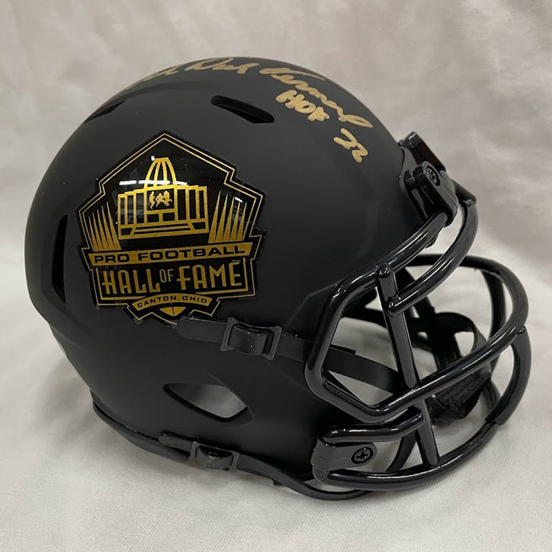 Dick Vermeil Class of 2022 Autographed Hall of Fame Black Mini Helmet With HOF Inscription