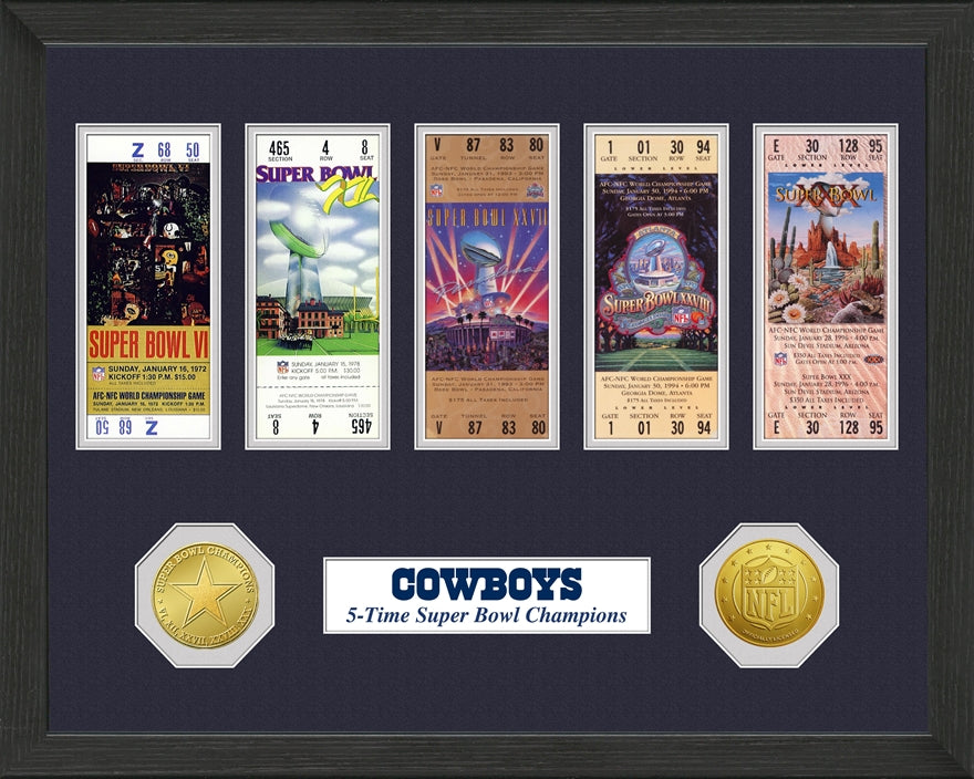 Cowboys Super Bowl Championship Ticket Collection