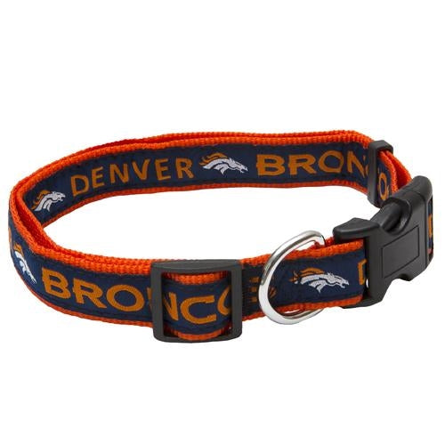 Broncos Pets First Nylon Dog Collar