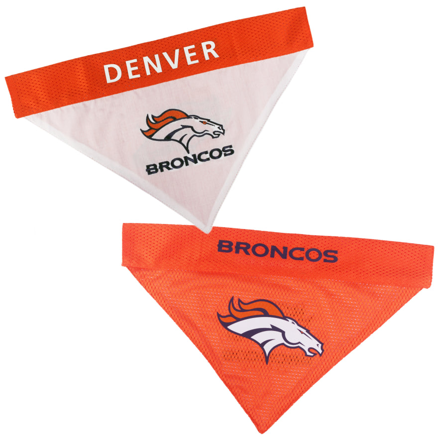 Broncos Pets First Reversible Dog Bandana