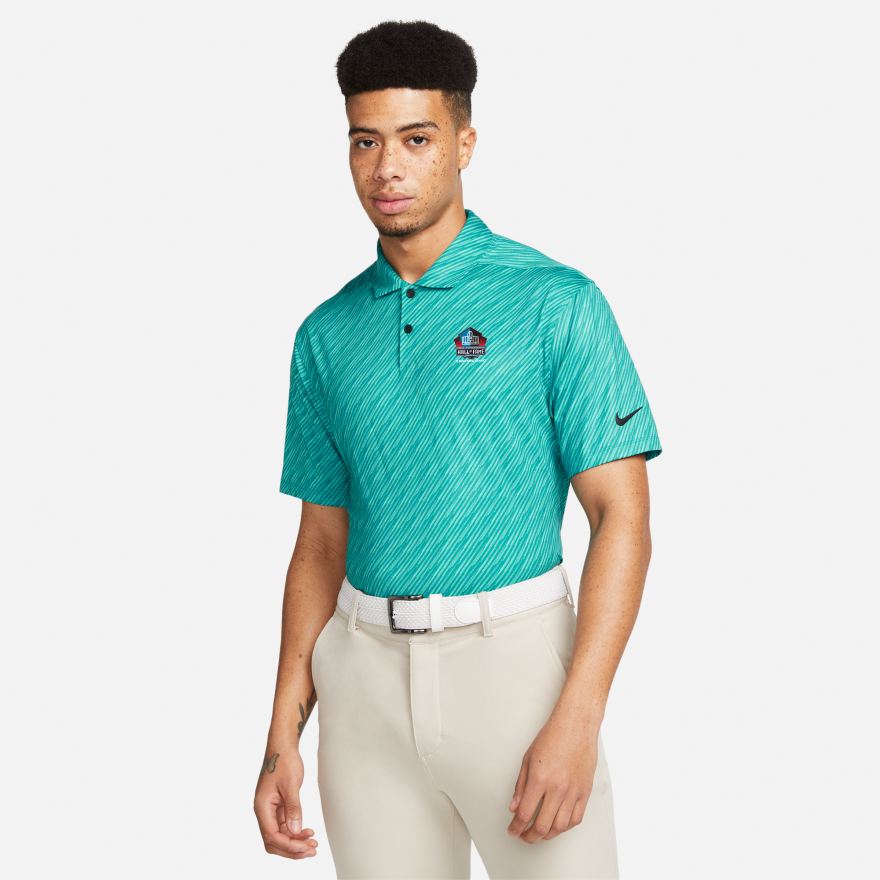 Hall of Fame Nike Vapor Stripe Polo - Aqua