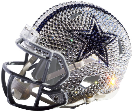 Cowboys Swarovski Crystal Mini Helmet