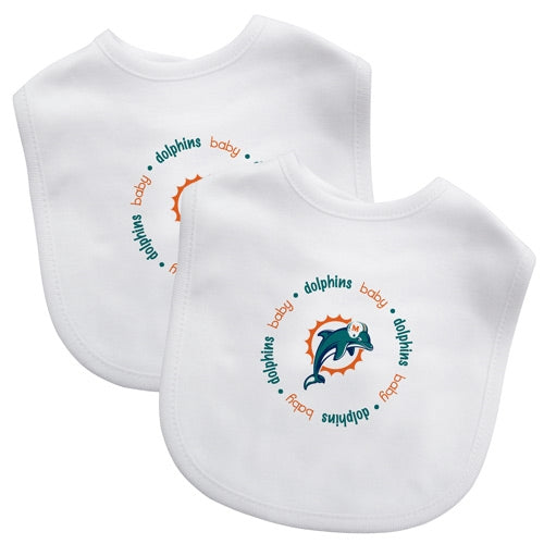 Dolphins 2 Pack Baby Bibs