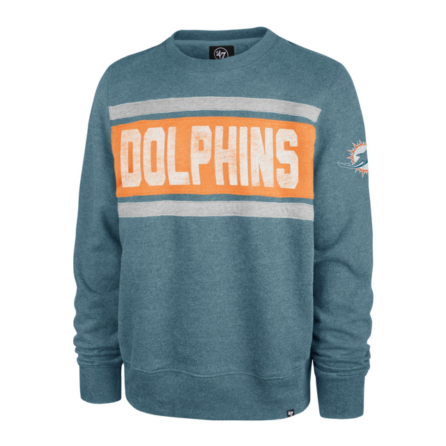 Dolphins '47 Brand Bypass Tribeca Crew