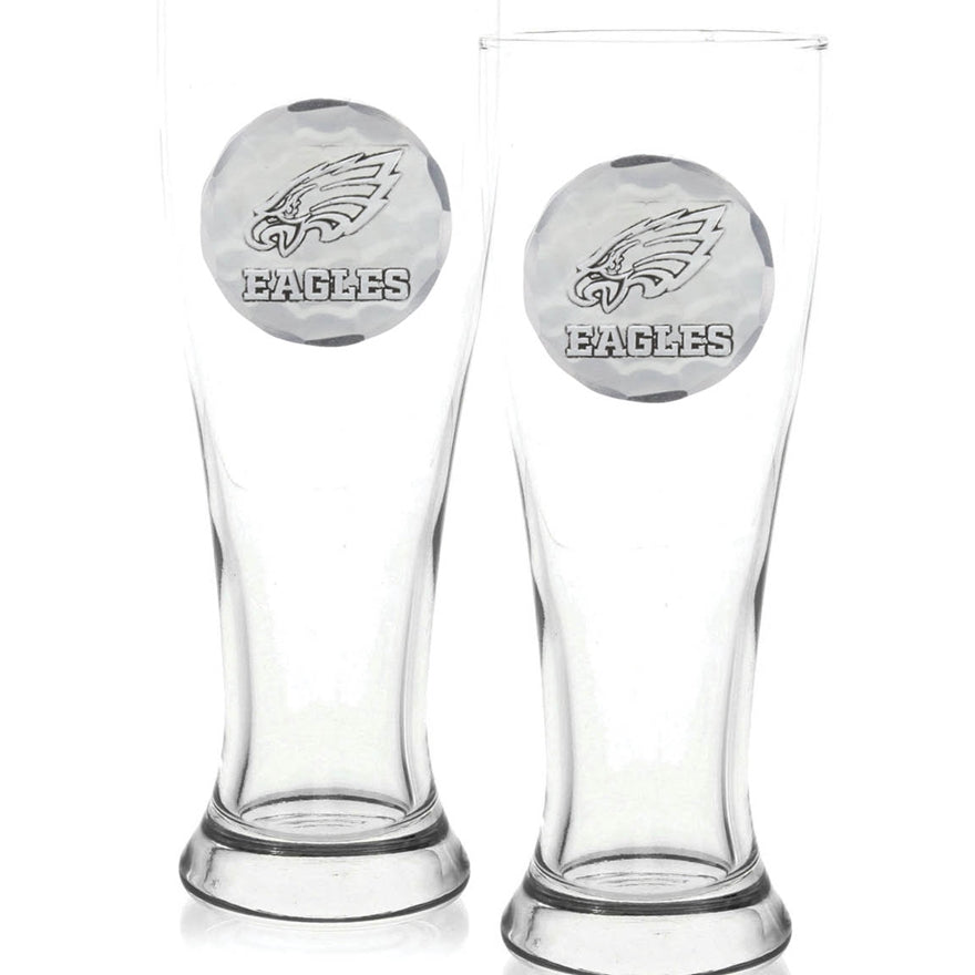 Philadelphia Eagles 2-Piece Pilsner Set with Collectible Box