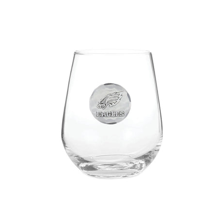 Philadelphia Eagles 2-Piece Stemless Wine Glass Set with Collectible Box