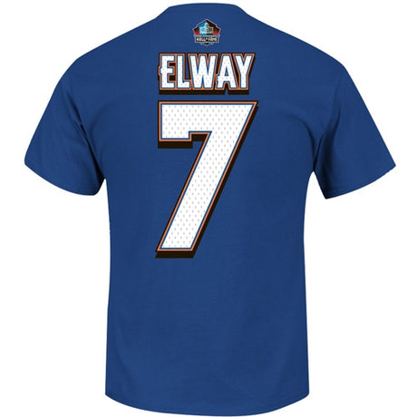 John Elway Denver Broncos Hall of Fame Name and Number Tee