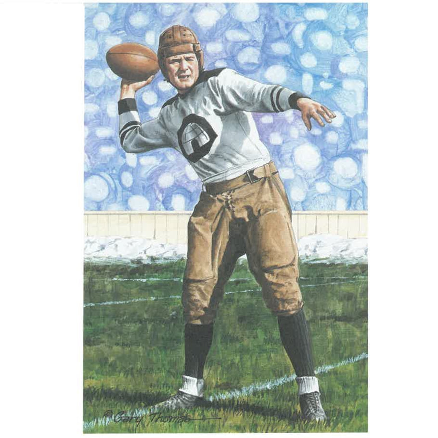 Ernie Nevers Goal Line Art Proof Card – Pro Football Hall of Fame