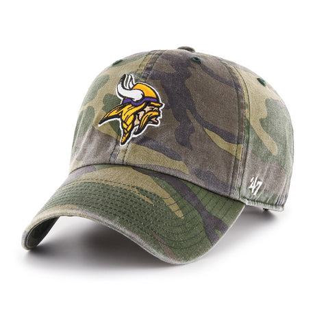 Vikings '47 Brand Clean Up Camo Hat