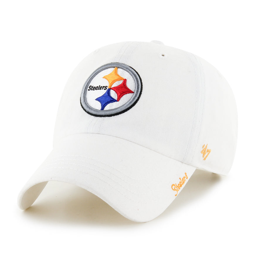 Steelers Women's '47 White Clean Up Hat