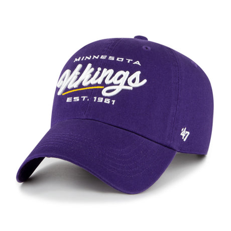 Vikings Women's '47 Purple Clean Up Hat