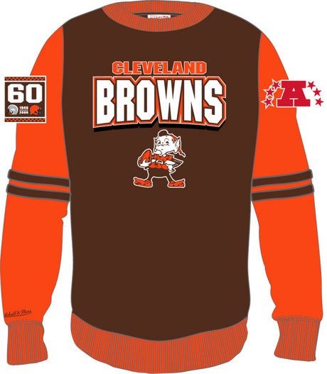 Browns Mitchell & Ness All Over Crew