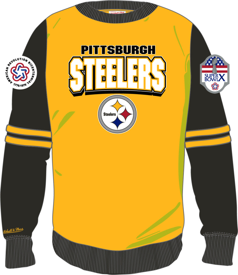 Steelers Mitchell & Ness All Over Crew