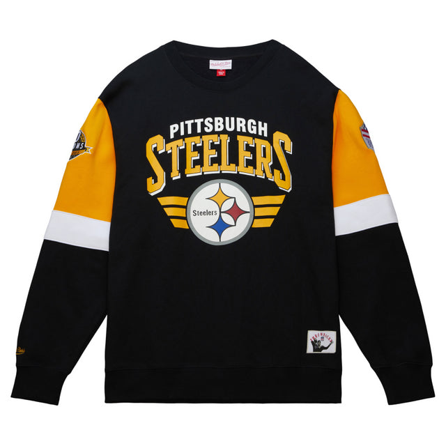 Steelers All Over Mitchell and Ness Crewneck