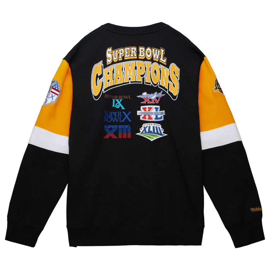 Steelers All Over Mitchell and Ness Crewneck