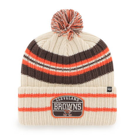 Browns '47 Brand Legacy Patch Cuff Knit Hat