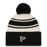 Falcons 2022 New Era® NFL Sideline Sport Knit Hat - Chrome White