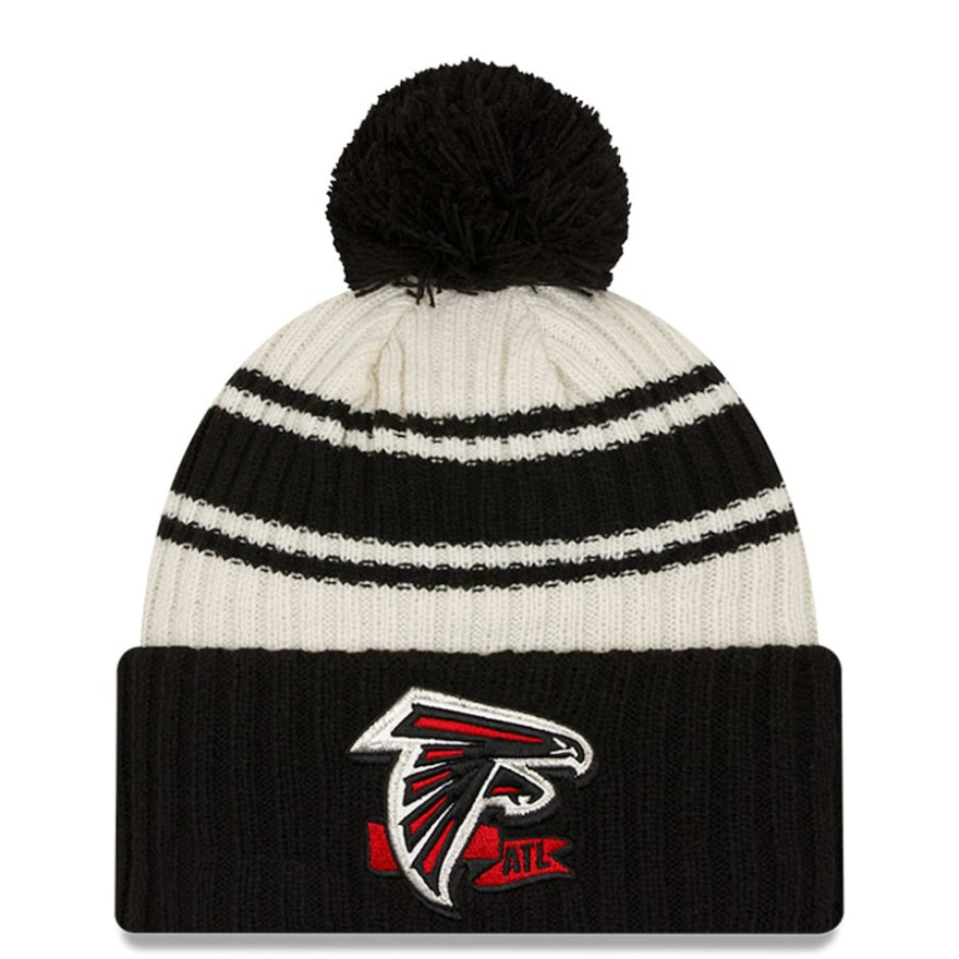 Falcons 2022 New Era® NFL Sideline Sport Knit Hat - Chrome White