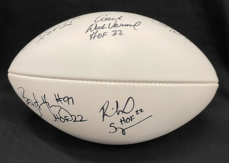 Class of 2022 Autographed Hall of Fame Football