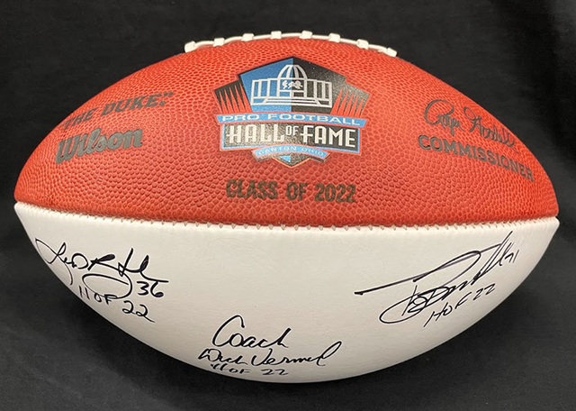 Class of 2022 Autographed Hall of Fame Football