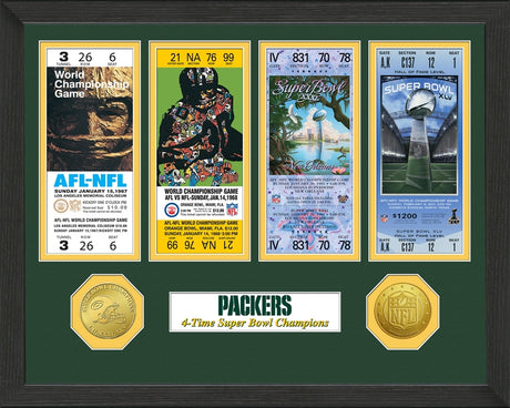 Packers Super Bowl Championship Ticket Collection