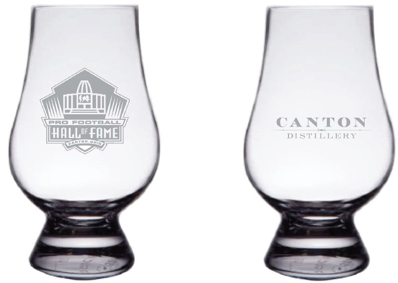 Hall Of Fame Canton Distillery Glencairn Whiskey Glass Pro Football Hall of fame canton distillery glencairn whiskey glass pro football