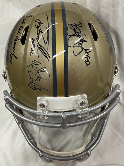 Class of 2022 Autographed Hall of Fame Replica Speed Helmet - Gold