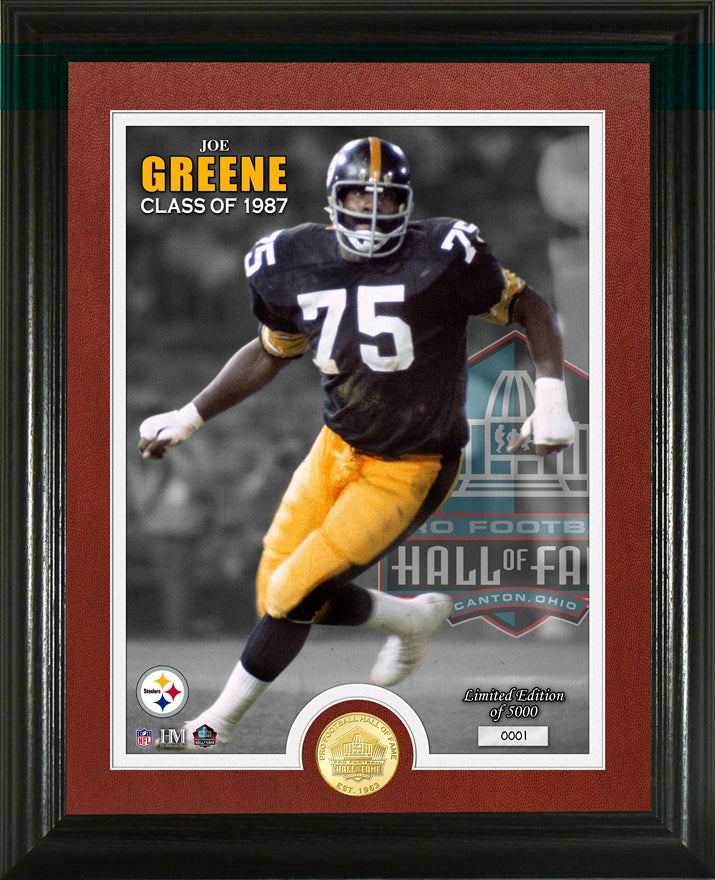 Joe Greene 1987 Hall of Fame Bronze Coin Photo Mint