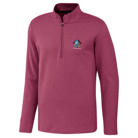 Hall of Fame Adidas® 3-Stripe Layer 1/4 zip Pullover- Maroon