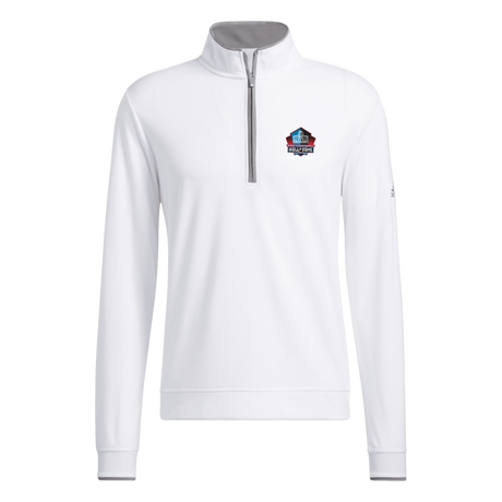 Hall of Fame Adidas® UPF 1/4 zip Pullover- White