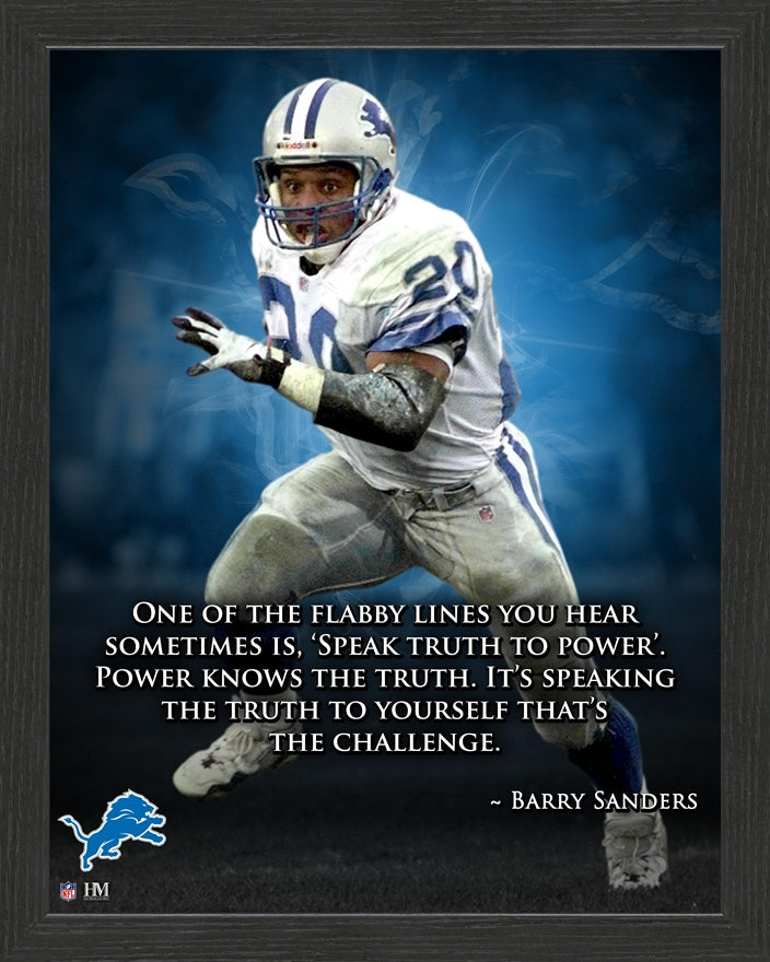 Barry Sanders Inspiration Frame