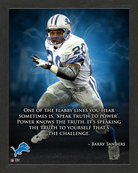 Barry Sanders Inspiration Frame