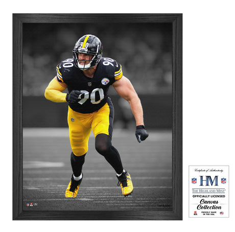 Pittsburgh Steelers TJ Watt 16x20 Framed Canvas