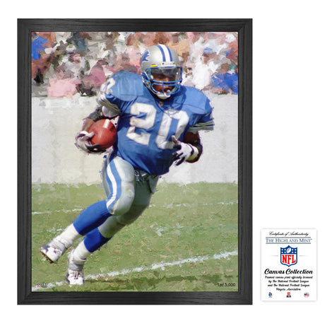 Detroit Lions Barry Sanders 16x20 Framed Canvas