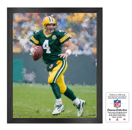 Green Bay Packers Brett Favre 16x20 Framed Canvas